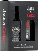 Jack Daniel's Tennessee Whiskey Old No 7 With Coca Cola Glass (750)