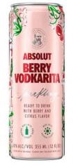 Absolut - Berry Vodkarita Sparkling NV (4 pack 355ml cans) (4 pack 355ml cans)