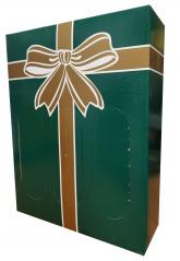 3 Bottle 750Ml Green Gift Box With Gold Bow