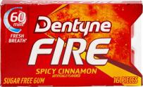 Dentyne Fire Spicy Cinnamon 16pk