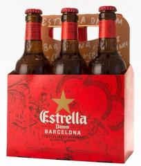 Estrella Damm Pale Lager (6 pack bottles) (6 pack bottles)