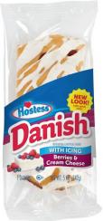 Hostess Danish With Icing Berries & Cream Cheese