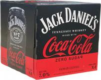 Jack Daniels Coca Cola Zero Sugar Premium Cocktail (4 pack 12oz cans) (4 pack 12oz cans)