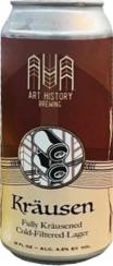 Art History Krausen American Lager (4 pack 16oz cans) (4 pack 16oz cans)