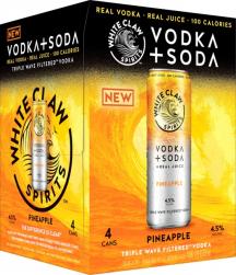 White Claw Vodka Soda Pineapple (4 pack 12oz cans) (4 pack 12oz cans)